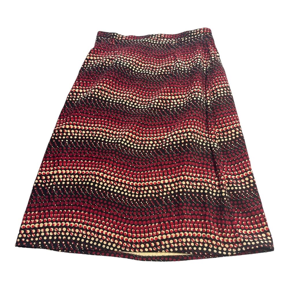 Elementz Skirt A-line Long Multicolored Polka Dot Stretch Women’s Size Small - Picture 3 of 6